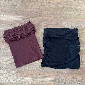 Ladies Lot of 2 tube tops size s